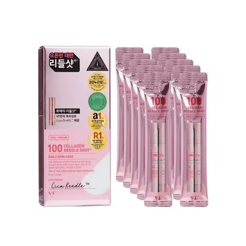 VT Cosmetics 100 Collagen Reedle Shot 2ml x 10 Pieces